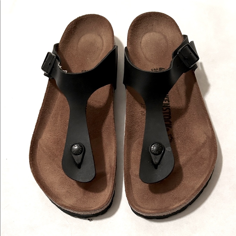 Birkenstock Black and Brown Sandals